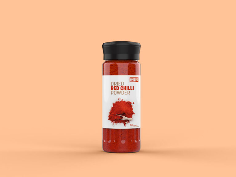 free red chilli jar mockup