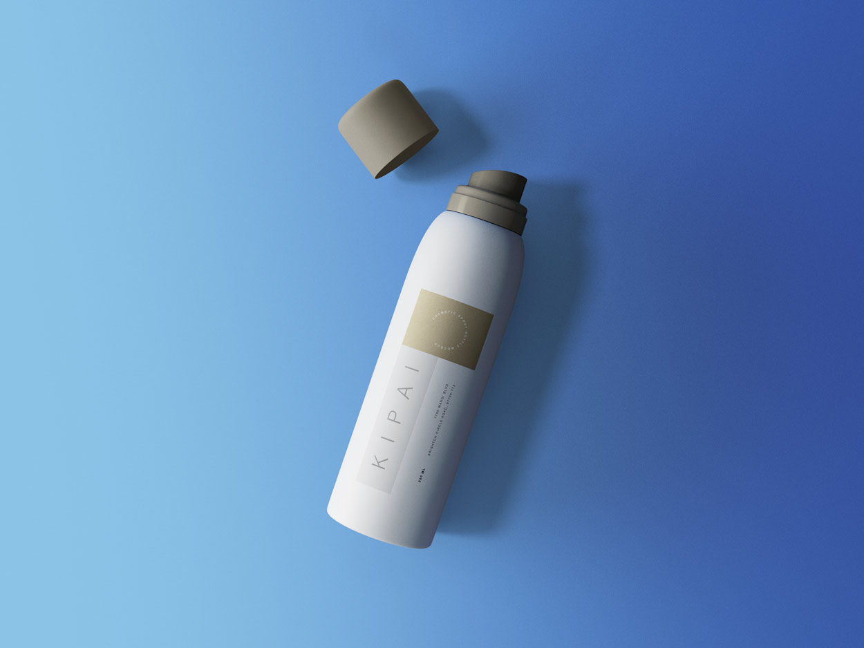 free spray bottle mockup