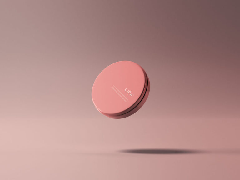 free lip balm mockup