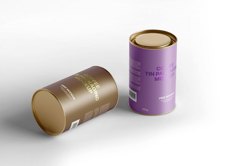 coffee tin can mockup