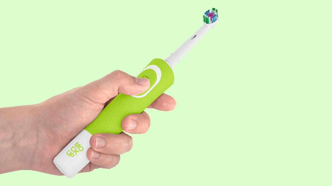 electric toothbrush mockup