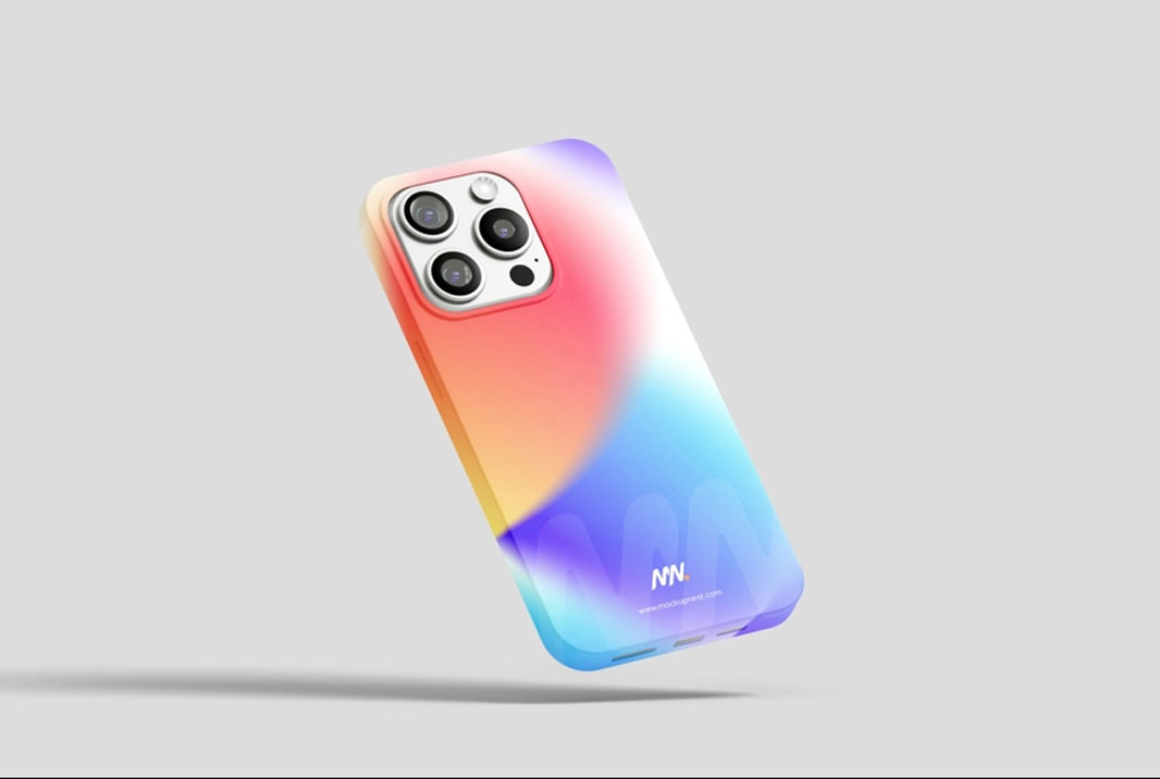 iphone 15 pro back cover mockup