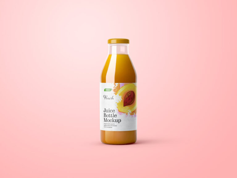 juice bottle mockup