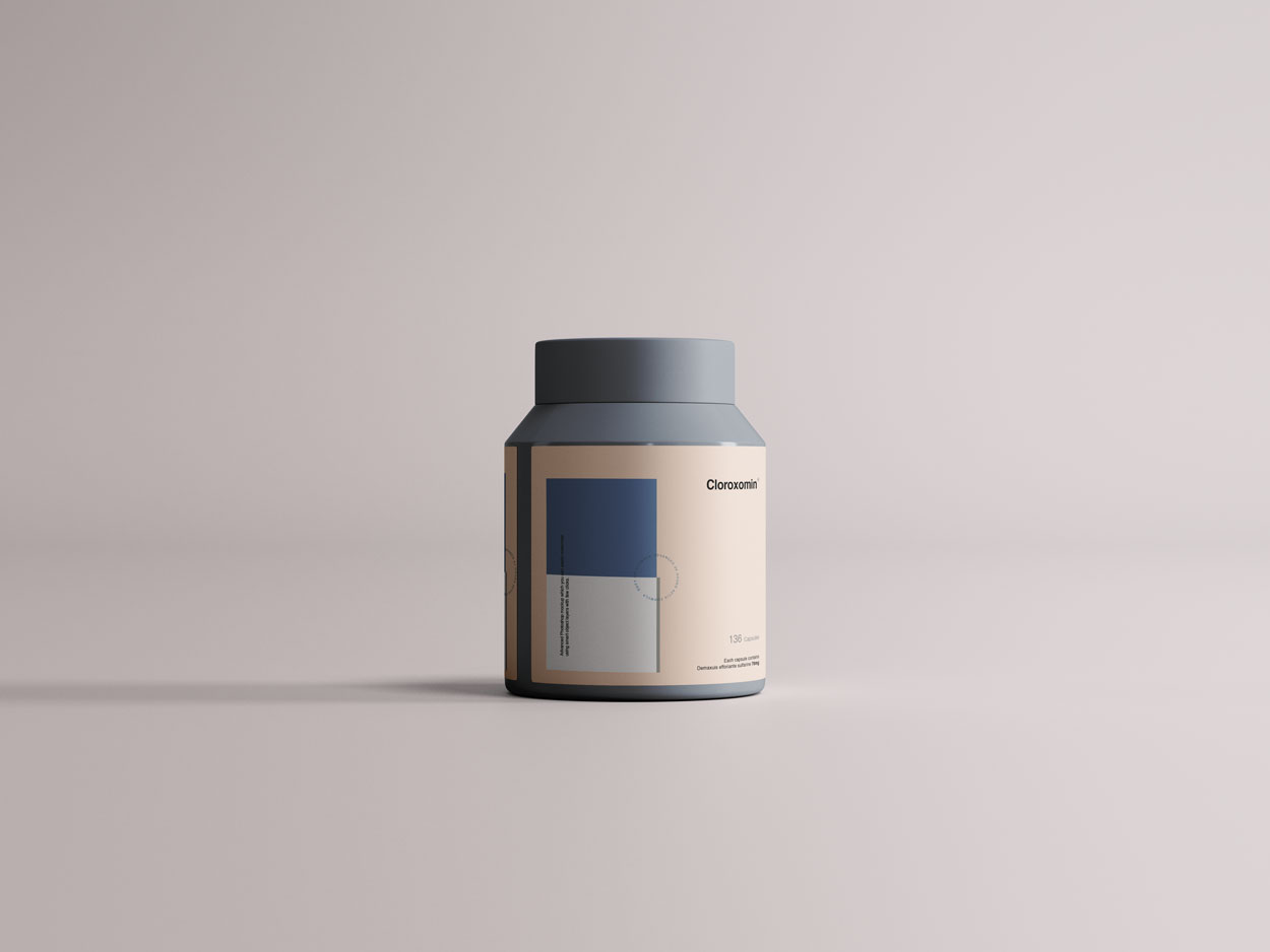 plastic jar mockup