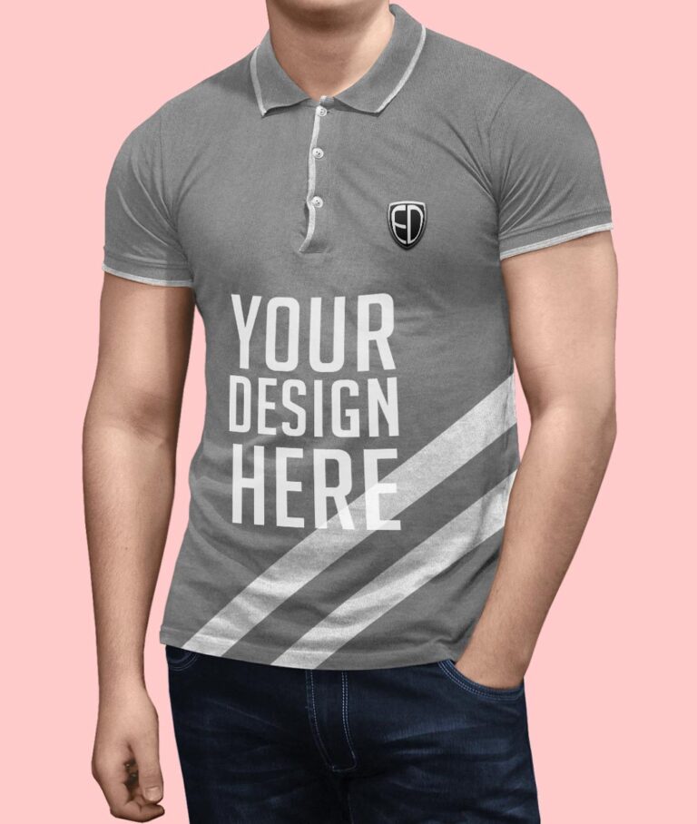 polo t-shirt mockup