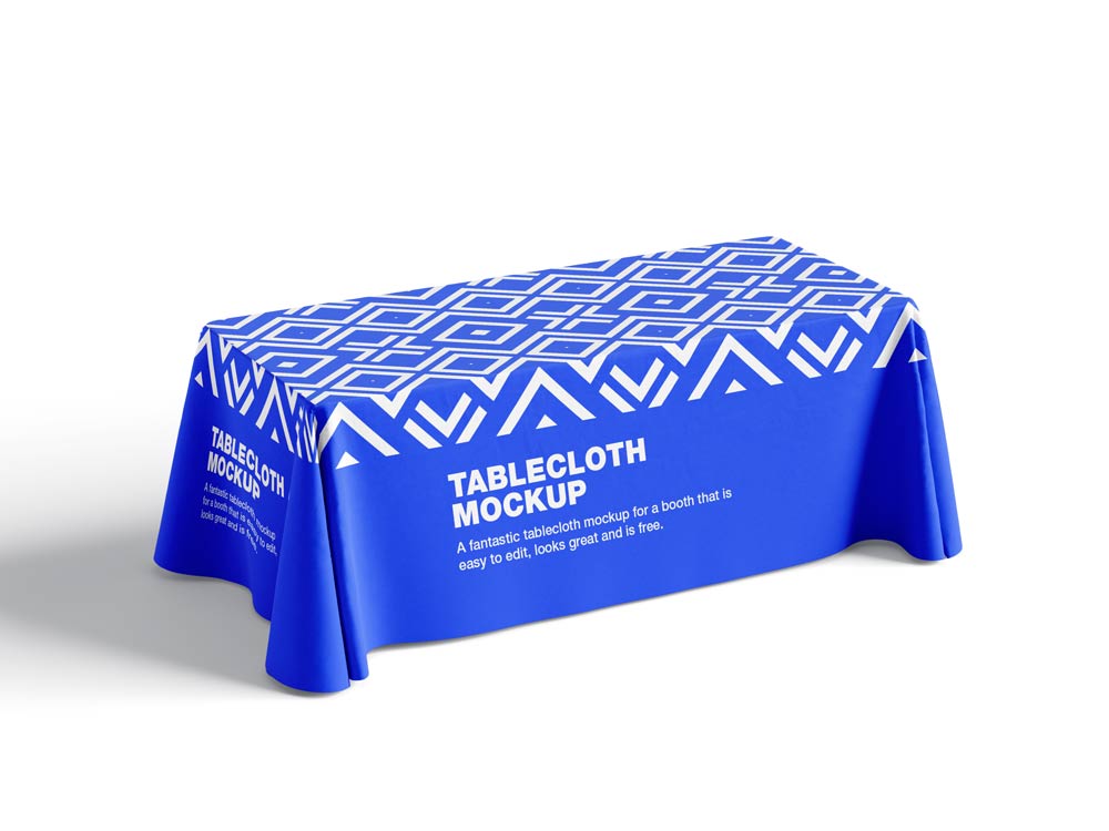 free tablecloth mockup