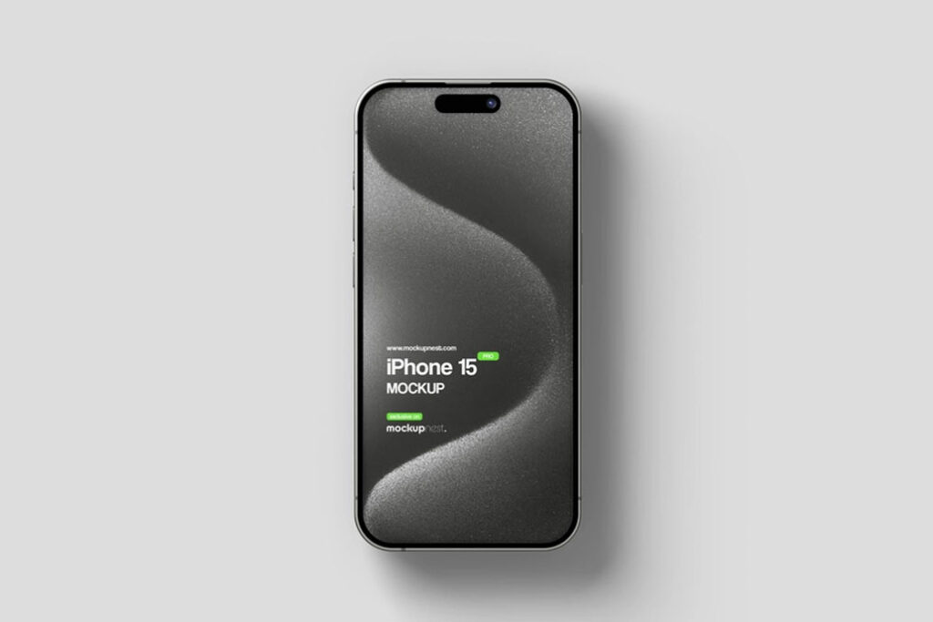 01 Free iPhone 15 Pro Mockup