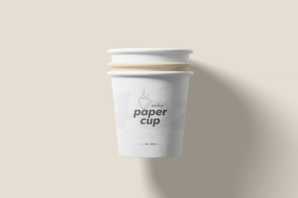 small paper cup mockup