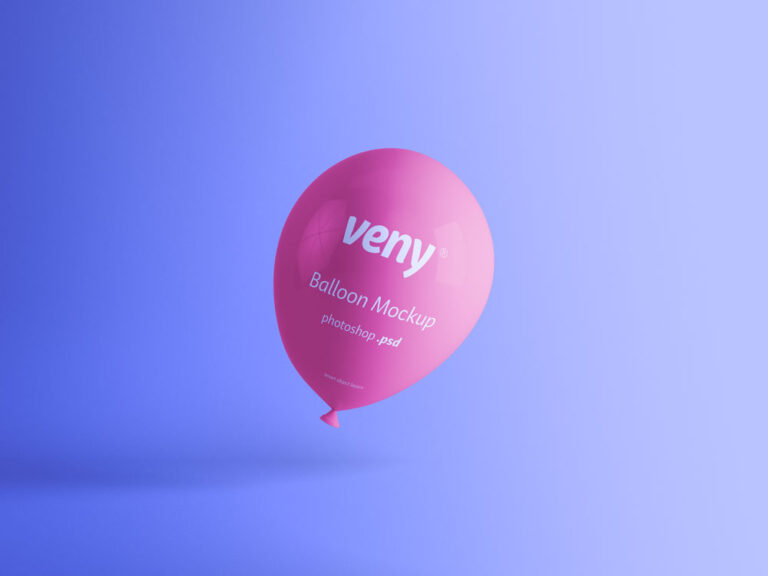 free balloon mockup