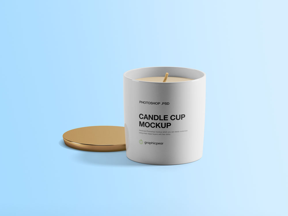 candle cup mockup