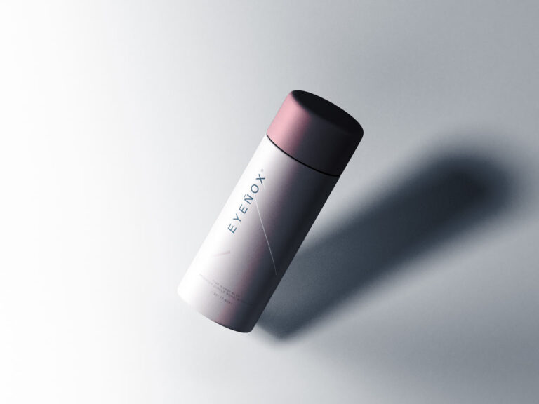 cylindrical cosmetic packaging mockup