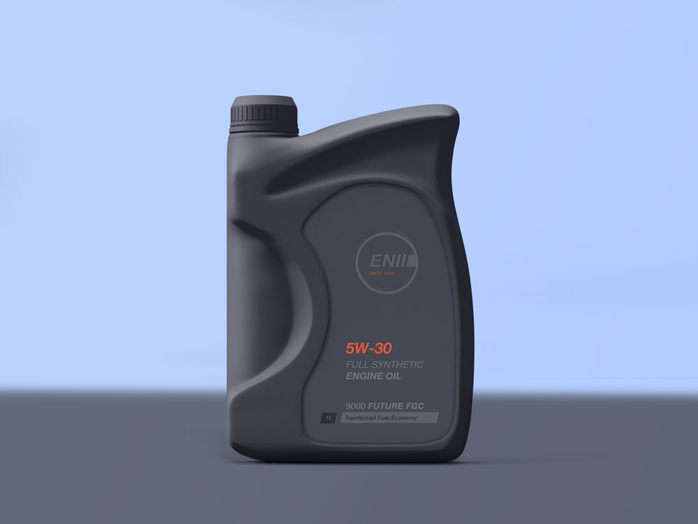 engine oil bottle mockup