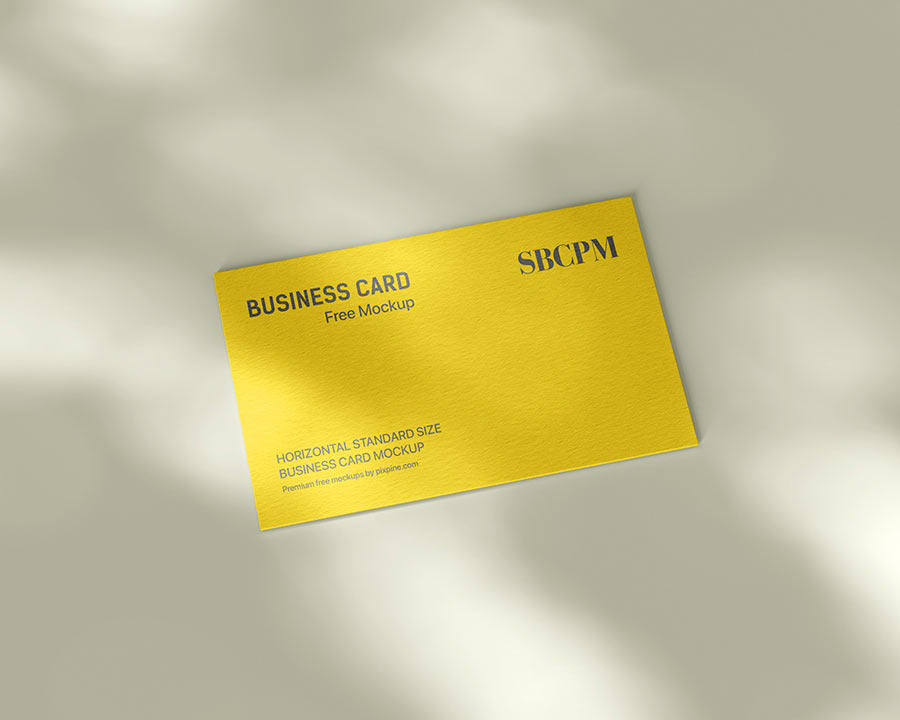 single business card mockup