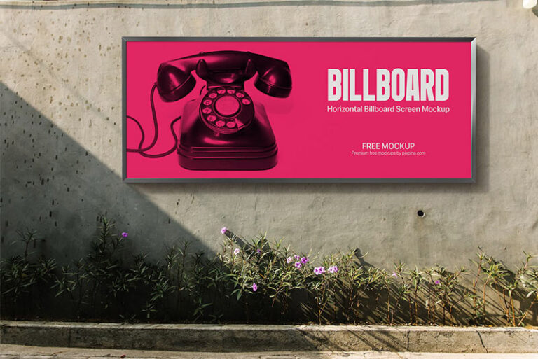 horizontal billboard mockup