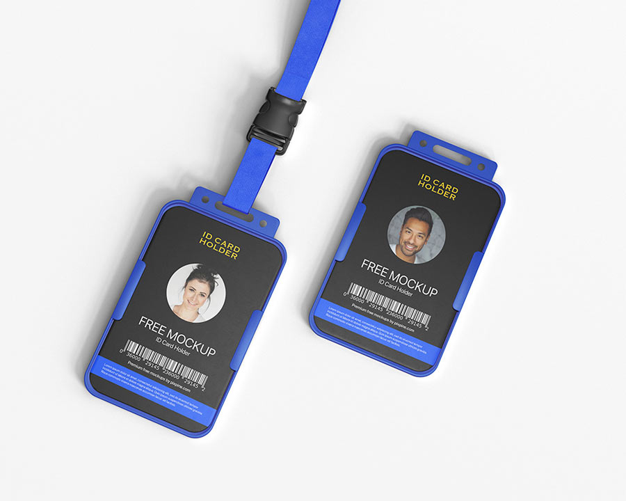 ID Card Holder Mockup