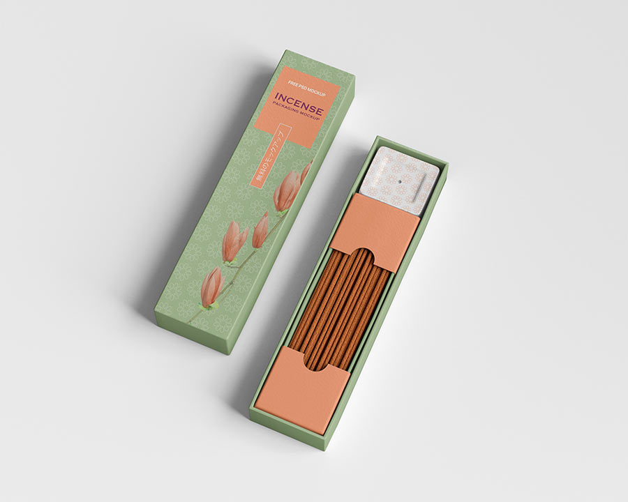 incense packaging mockup