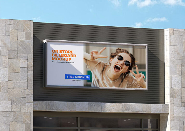 on store billboard mockup