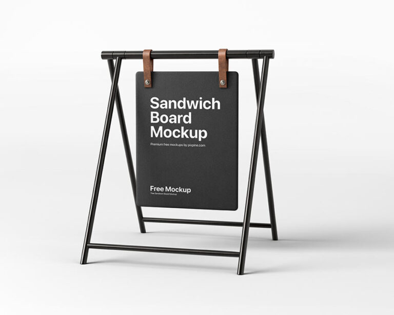 sandwich board mockup