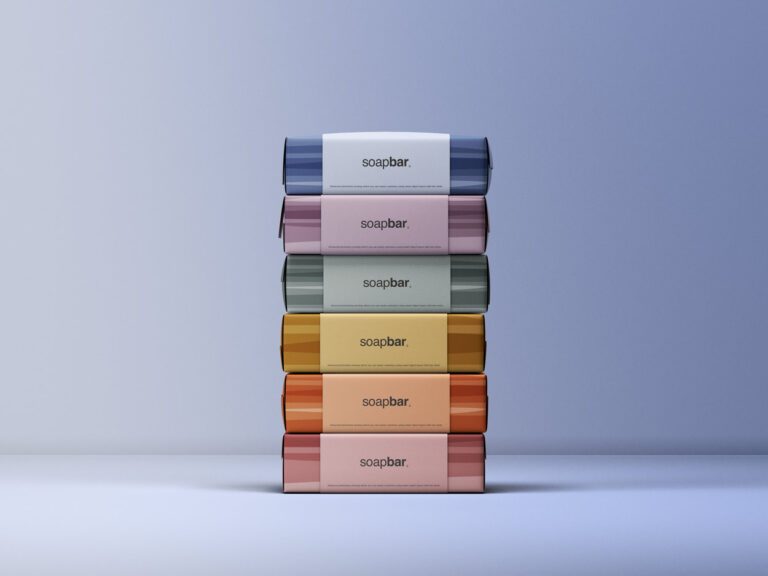 stacked soap mockup