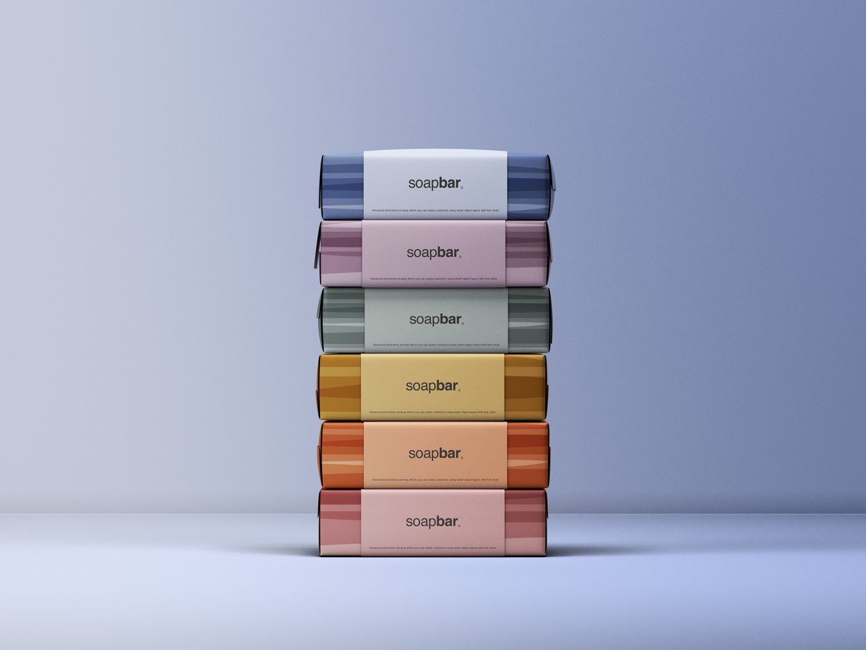 stacked soap mockup