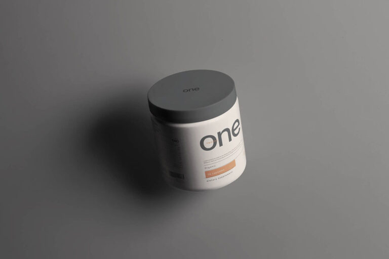 Supplement Jar Mockup