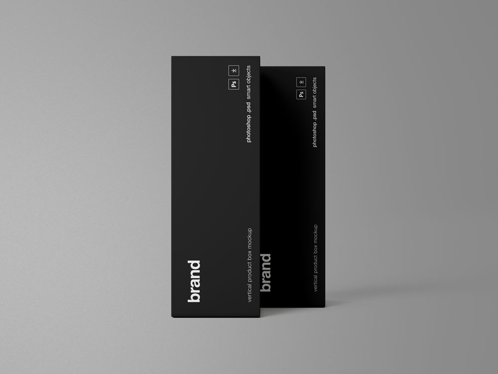 two product boxes mockup