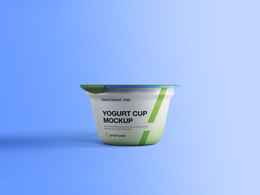 yogurt cup mockup