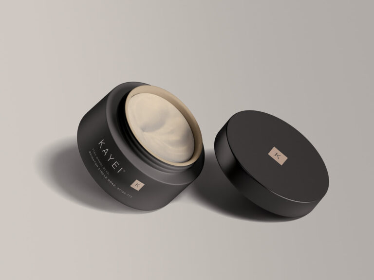 cosmetic cream jar mockup