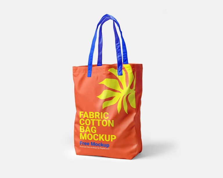 free cotton bag mockup