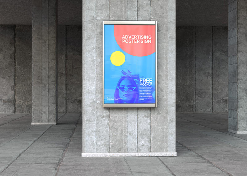 advertisement poster mockup