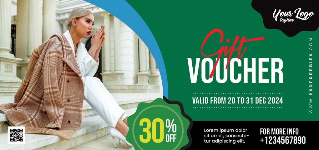 fashion gift voucher template