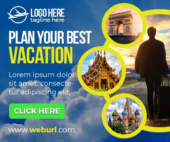 travel company banner ads template