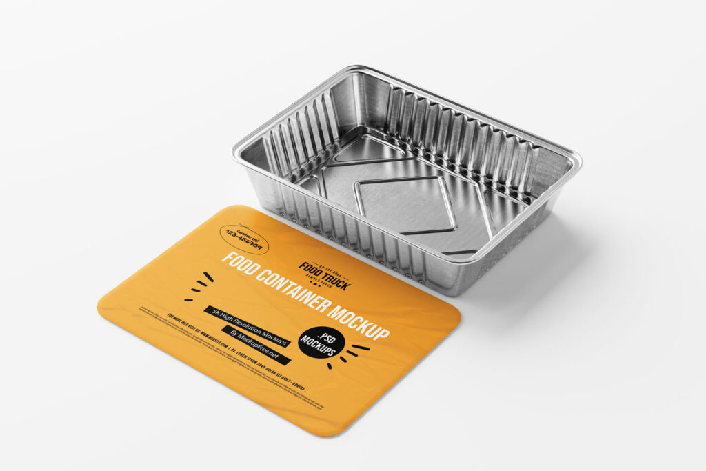 aluminium food box mockup 3