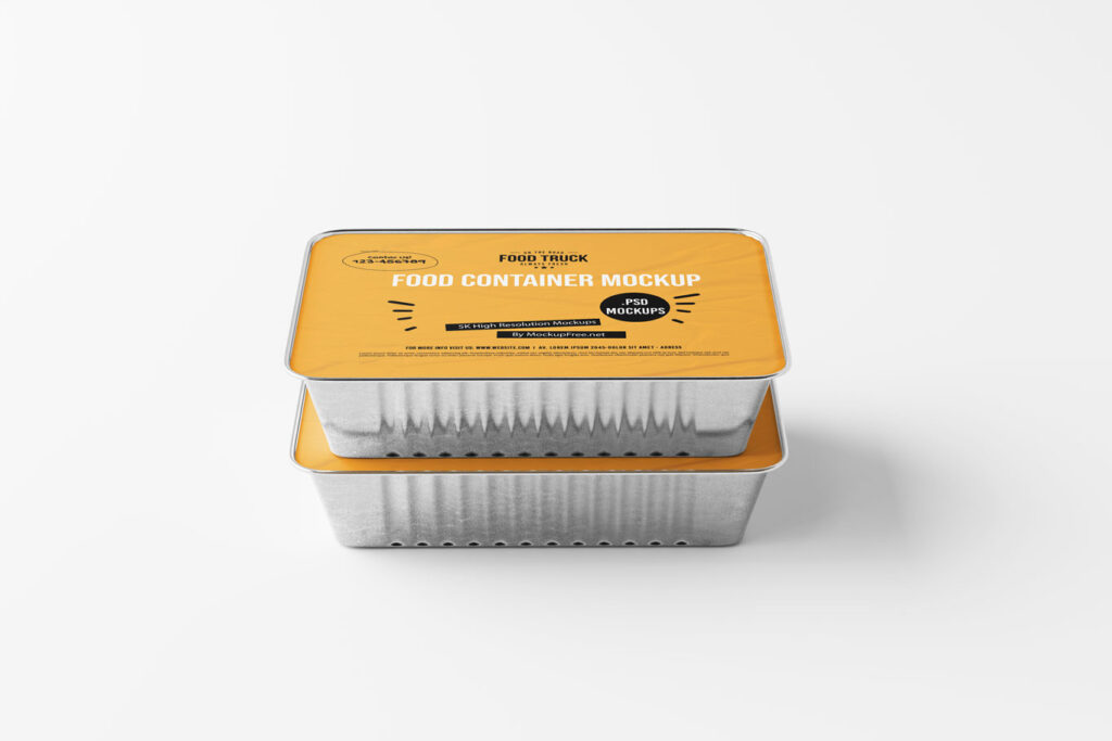 aluminium food box mockup 4