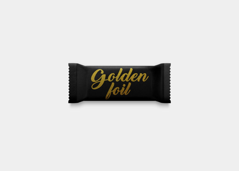 chocolate packaging pouch mockup