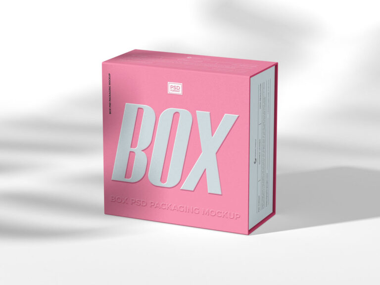 free box packaging mockup