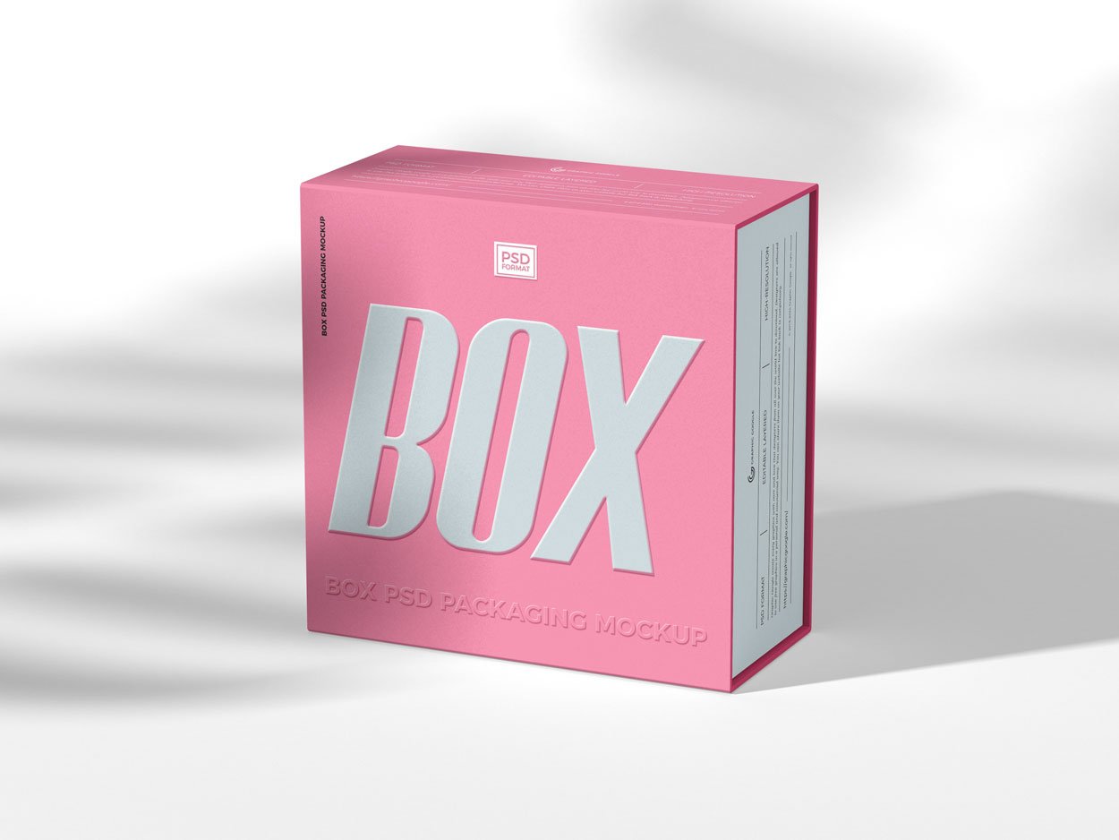 free box packaging mockup