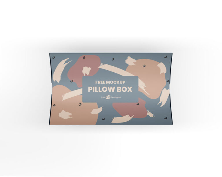 pillow box mockup