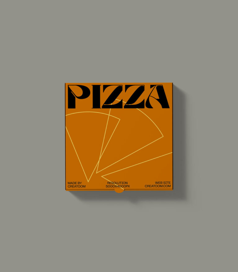 pizza box mockup